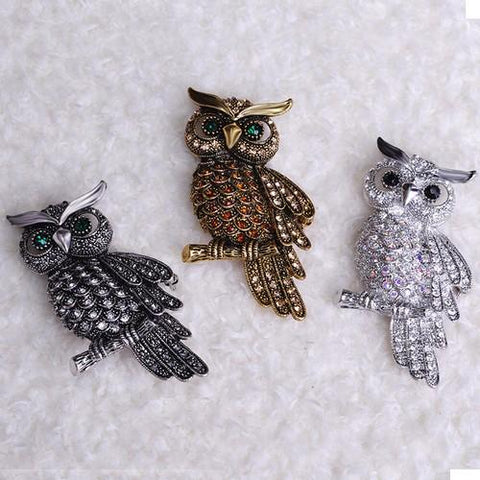 Gorgeous owl brooch