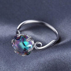 'Rainbow fire' mystic topaz ring - FREE