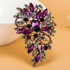 Vibrant 'Champagne Star' brooch