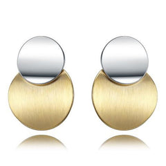 Silver & Gold stud earrings