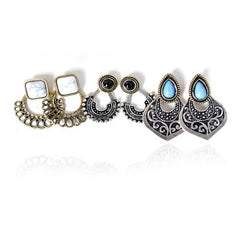 3-in-1 vintage earrings