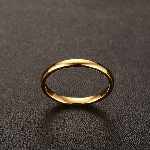 18K gold and silver-plated wedding ring