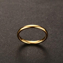 18K gold and silver-plated wedding ring