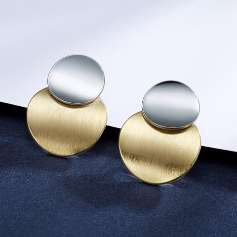 Silver & Gold stud earrings